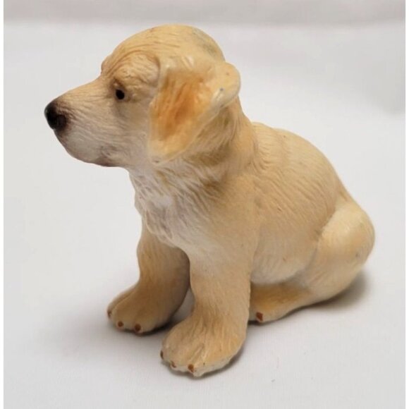 Vintage Schleich Yellow Labrador Lab Puppy 1.5" Tall Figurine D73527 - Picture 3 of 8